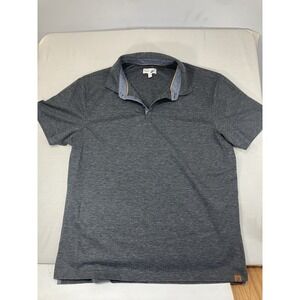 Fundamental Coast LA‎ Mens Heathered Gray Microfiber Polo Shirt XL (A2)
